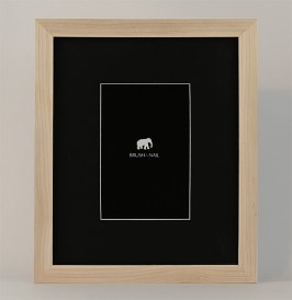 Unfinished with Black mat